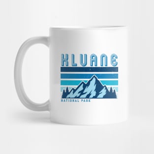 Kluane national park retro vintage mountains Mug